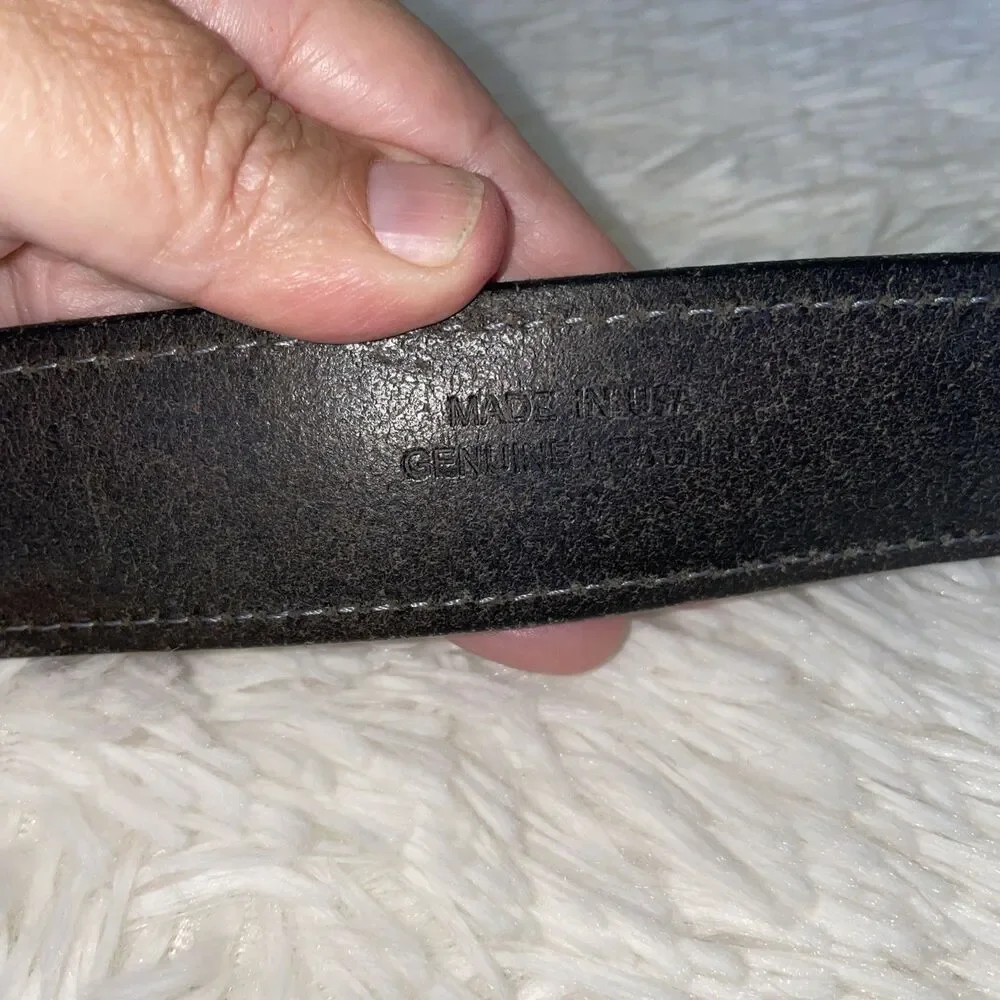 Hawx Work Gear Belt Mens Size 38 Brown Leather